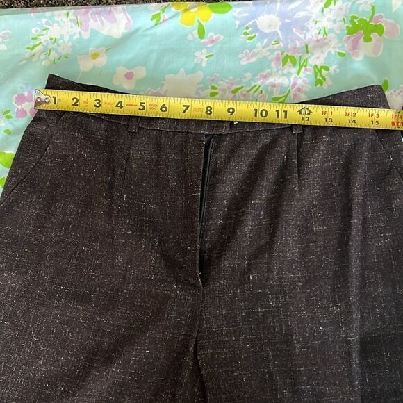 Vintage Escada Wool Pants Notched Ankles - 40 ALTERED - Picture 10 of 16